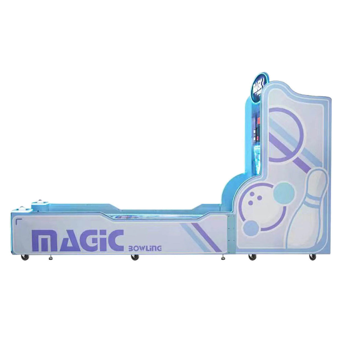 Magic Bowling Strike Zone™ Arcade with Real Pins and Neon Lights, Skeeball, Creative Arcades
