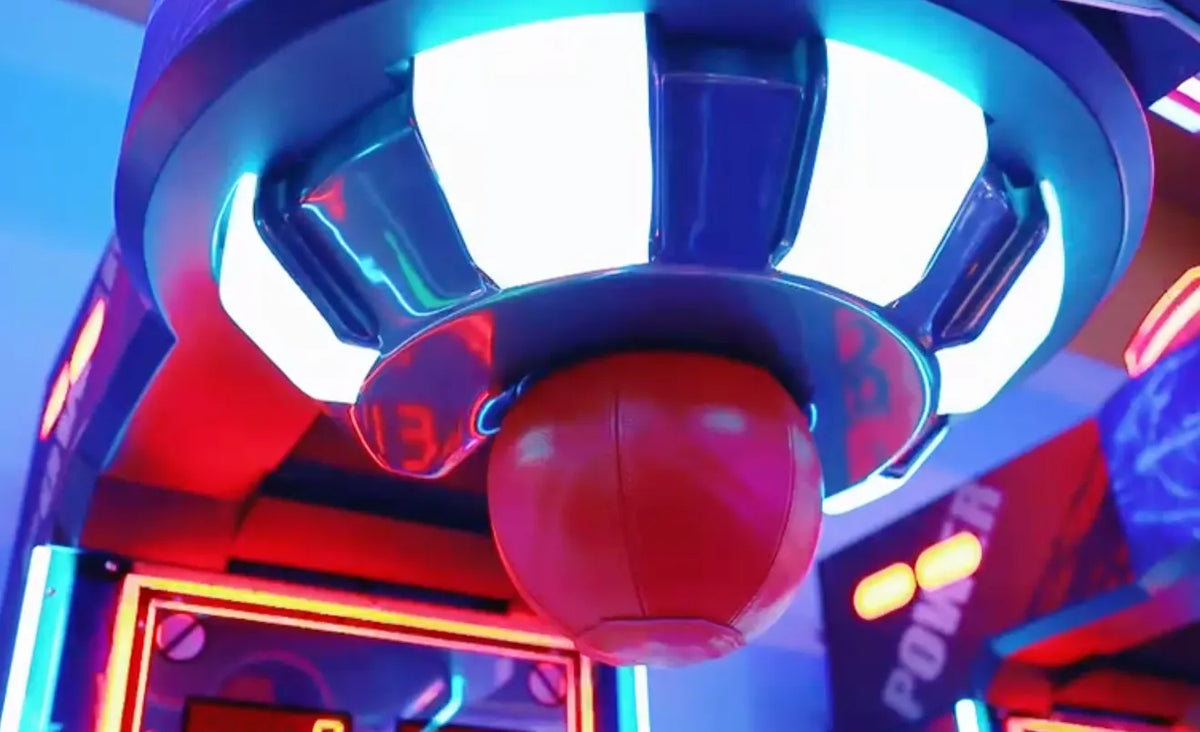 MMA Fight Boxer Extreme™ - Heavy Hit Arena with Power Up Light Package | Boxing Arcade Machine with Neon Lights, Boxing, Creative Arcades