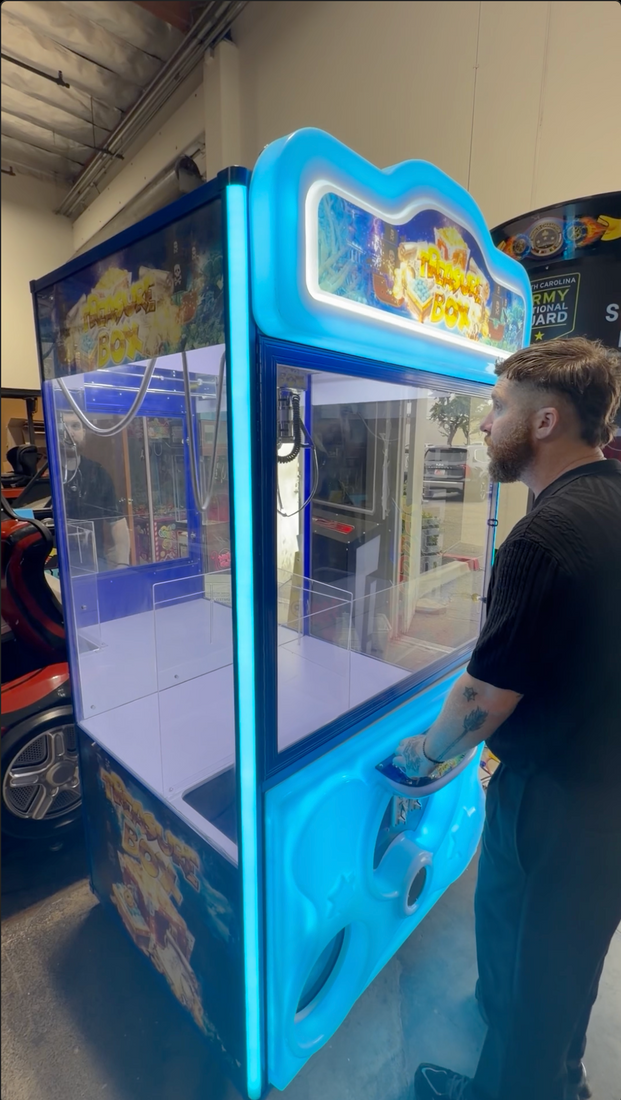 Treasure Box™ 41" Claw Machine w/ LED Cabinet Lights in all RGB Colors USED, Claw Machine, Creative Arcades