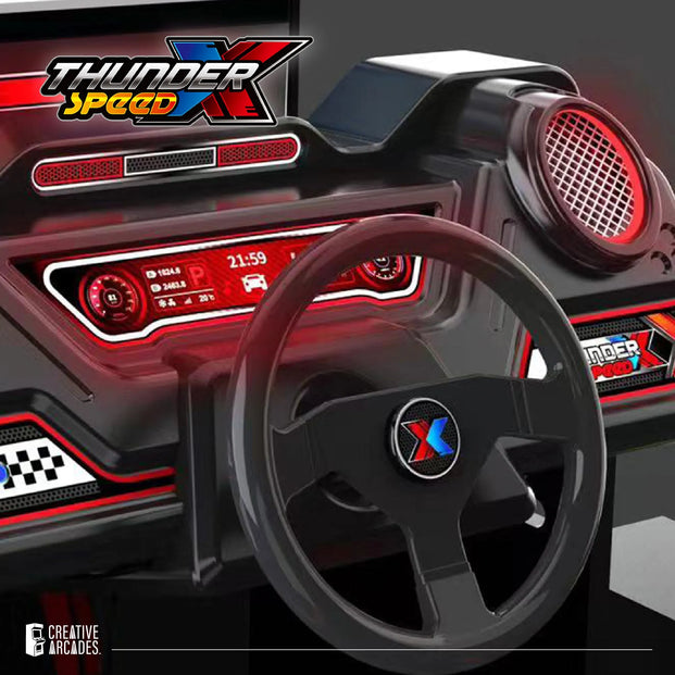 Thunder Speed Racing Simulator with Force Feedback and Wifi Connection for Online Play, Racing Simulators, Creative Arcades