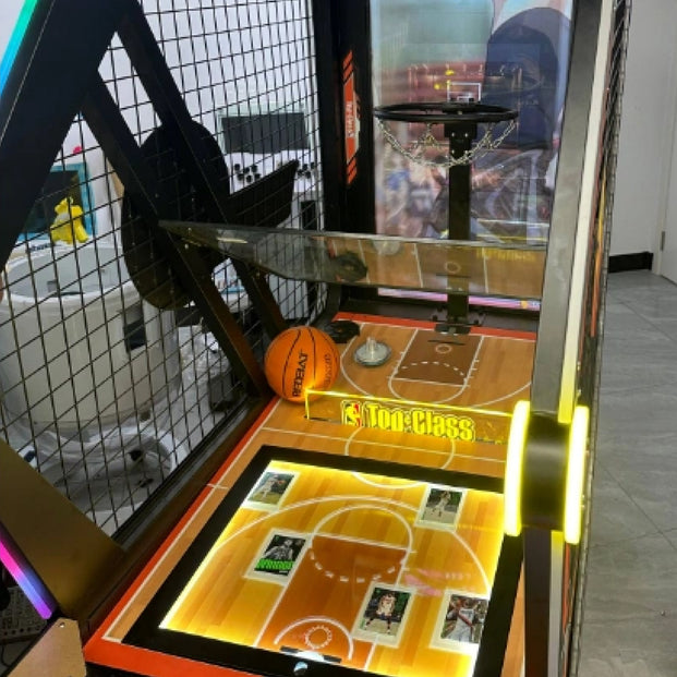 Top Class™ Extreme Hoops Basketball Arcade with Digital Backboard and Neon Lights, Basketball Shoot Out, Creative Arcades