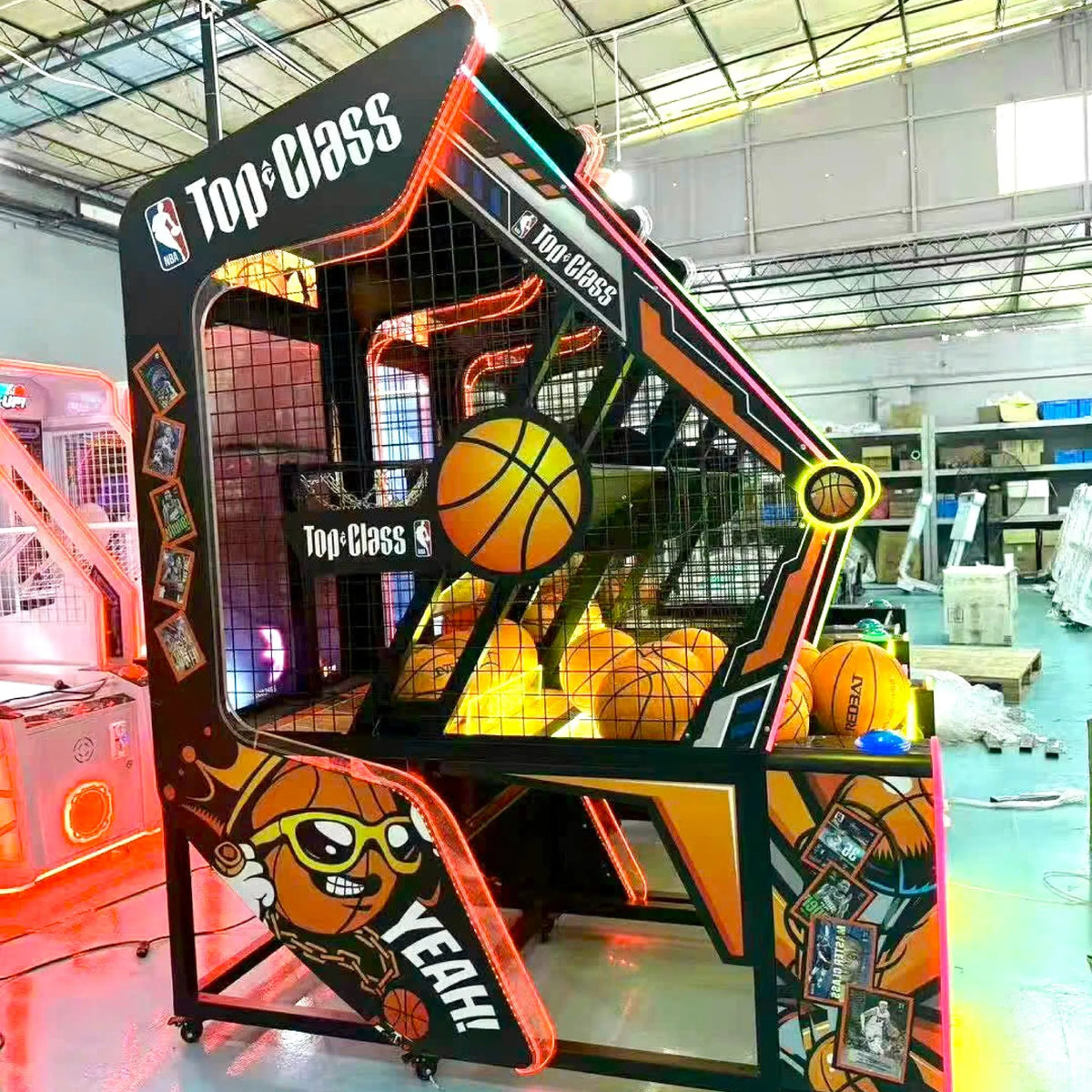 Top Class™ Extreme Hoops Basketball Arcade with Digital Backboard and Neon Lights, Basketball Shoot Out, Creative Arcades