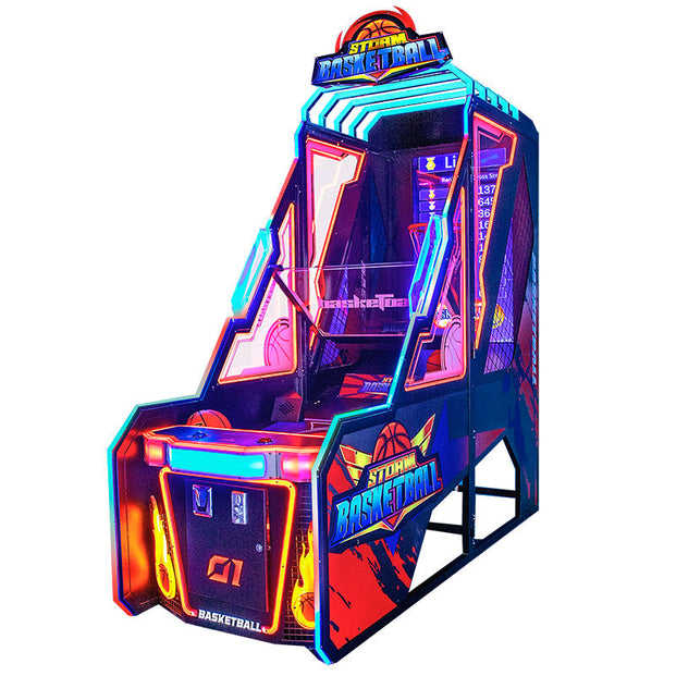 Storm Basketball™ Digital Screen Shooting Arcade with Multi-Color Neon Lights, basketball shoot out, Creative Arcades