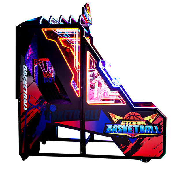 Storm Basketball™ Digital Screen Shooting Arcade with Multi-Color Neon Lights, basketball shoot out, Creative Arcades
