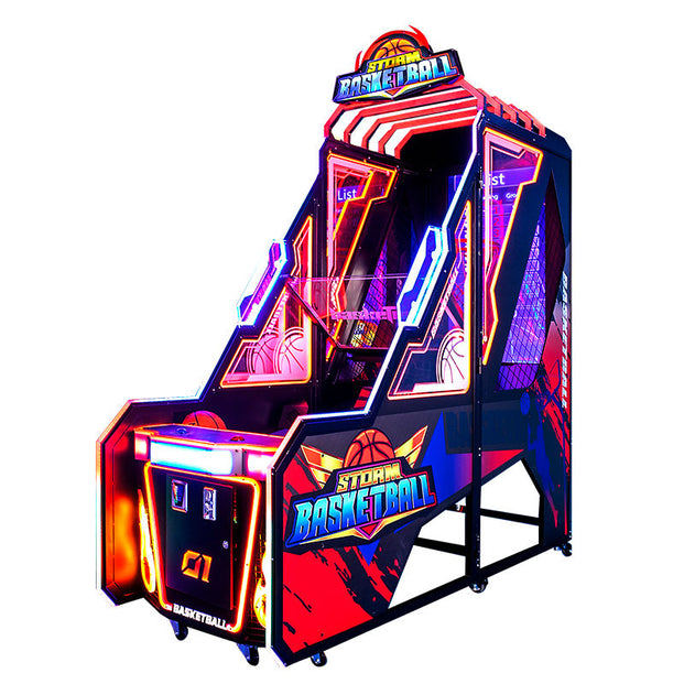 Storm Basketball™ Digital Screen Shooting Arcade with Multi-Color Neon Lights, basketball shoot out, Creative Arcades