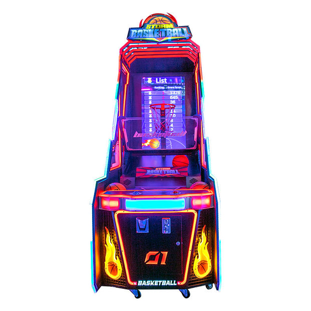 Storm Basketball™ Digital Screen Shooting Arcade with Multi-Color Neon Lights, basketball shoot out, Creative Arcades