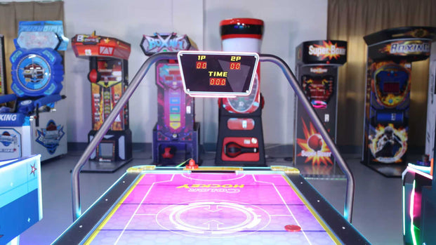 Ice Rush™ Air Hockey Neon Light Table, Air Hockey Machine, Creative Arcades