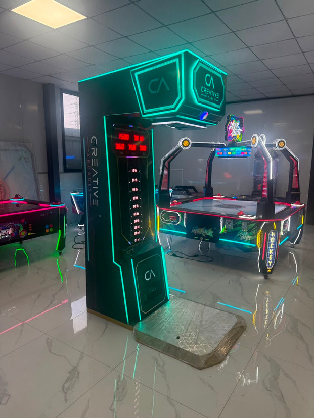 Heritage Collection Luxury Boxing Arcade Machine with LED Cabinet Lights, Creative Arcades