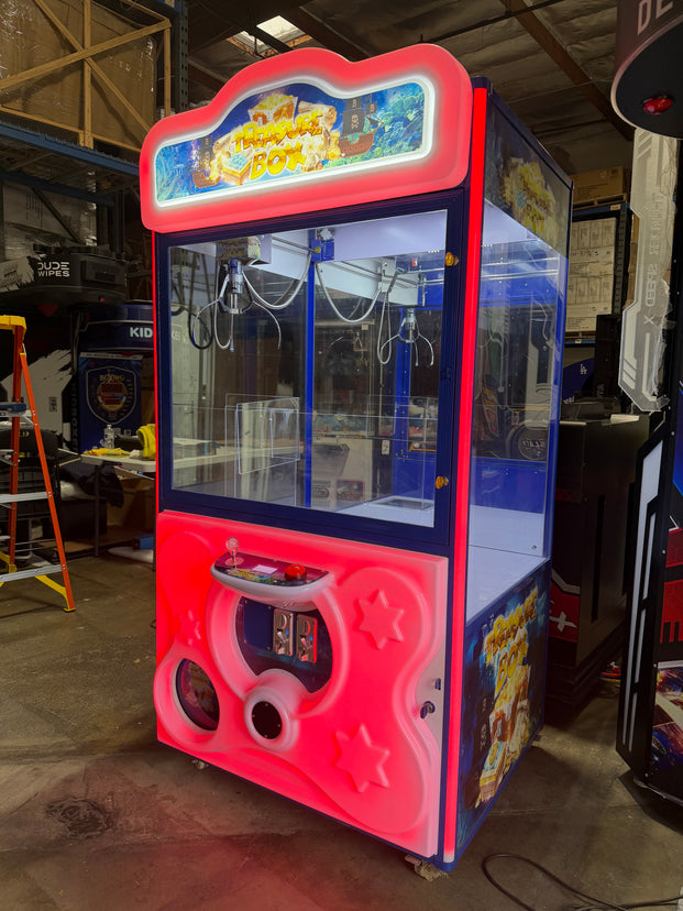 Treasure Box™ 41" Claw Machine w/ LED Cabinet Lights in all RGB Colors USED, Claw Machine, Creative Arcades