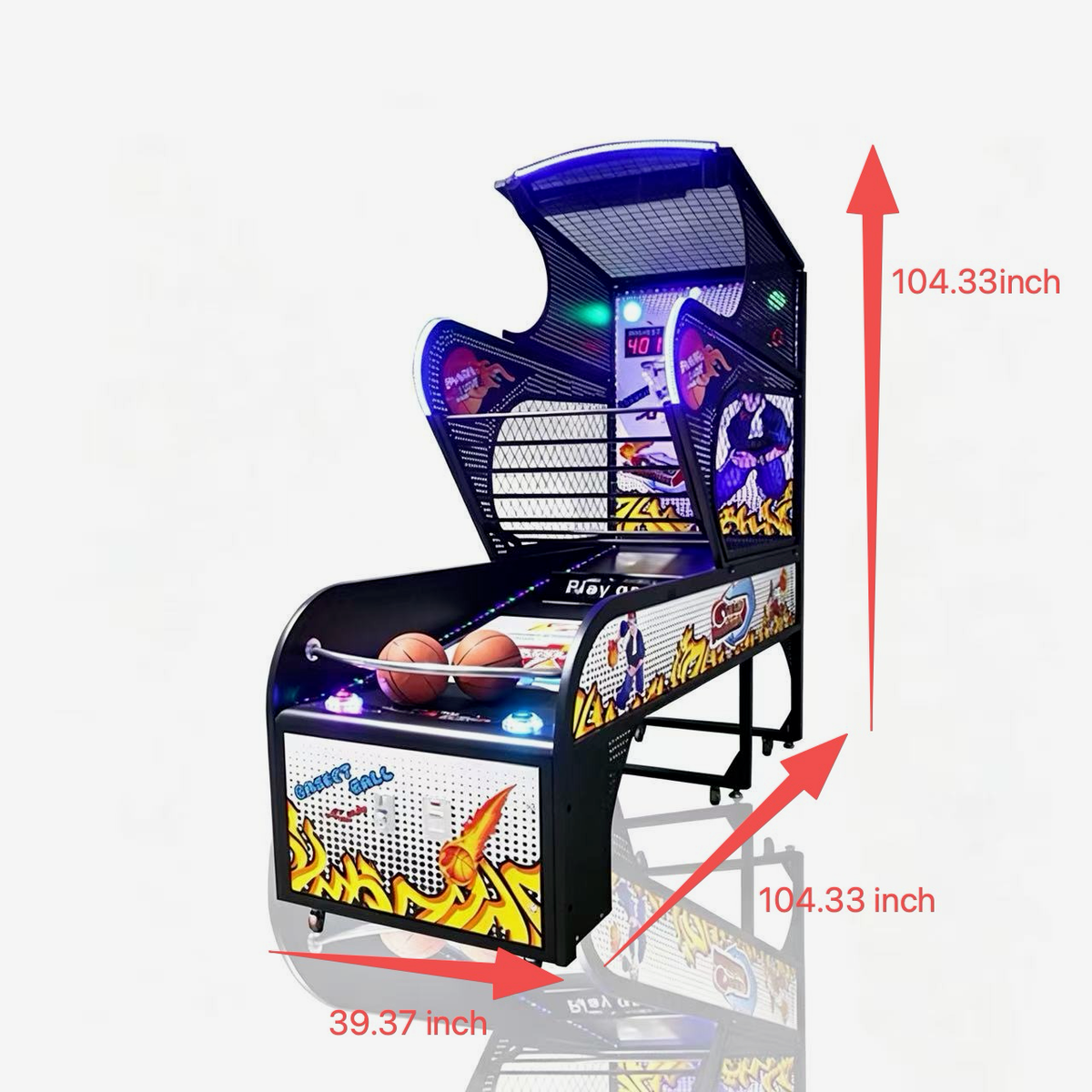 Basketball Shot Clock™ Shooting Arcade with Neon Lights