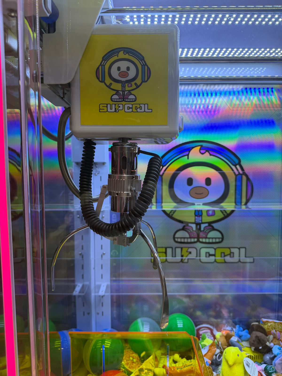 Doctor Catcher™ 31" Claw Machine with Marquee and 7 Neon Colored Cabinet Lights