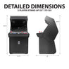 Creative Arcades 2P Stand Up Arcade With Trackball - Dimensions