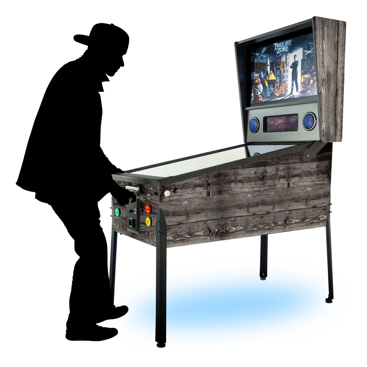 Dark Gray Wood Grain TR2 Virtual Pinball Machine 