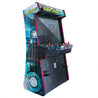 Slim Stand-Up Arcade with Trackball | 43" LCD | 6296 Games | Trackball | 2 Tall Stools